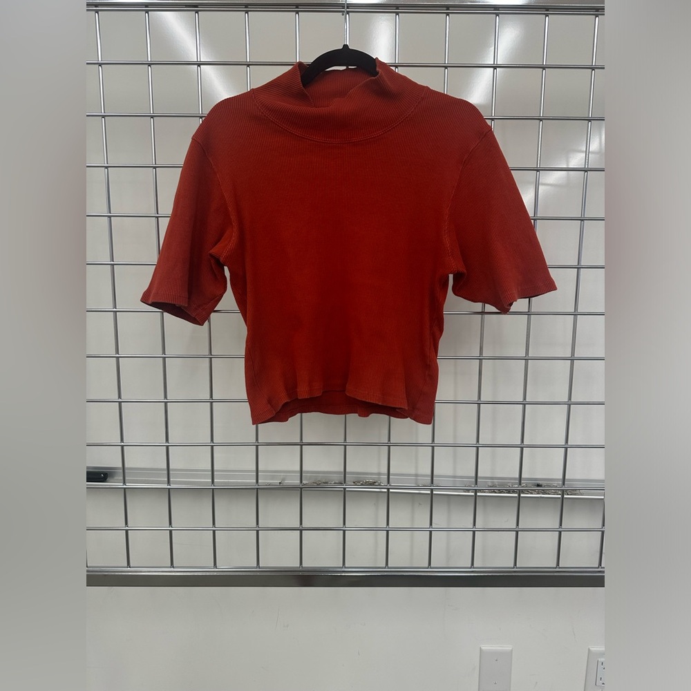 Big Bud Press Half Sleeve Turtleneck - Rust, Size L